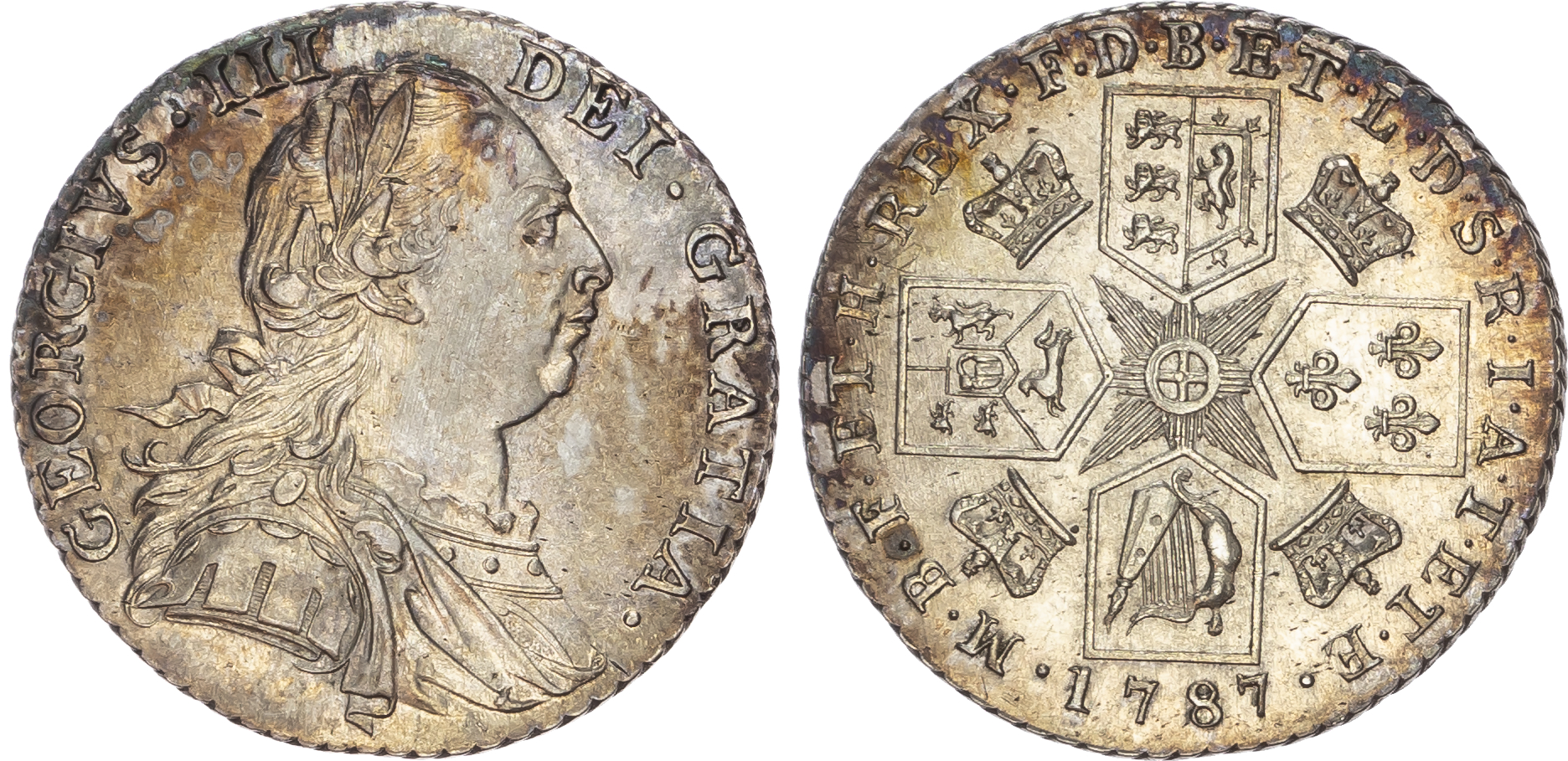 George III (1760-1820) Shilling, 1787, early coinages.