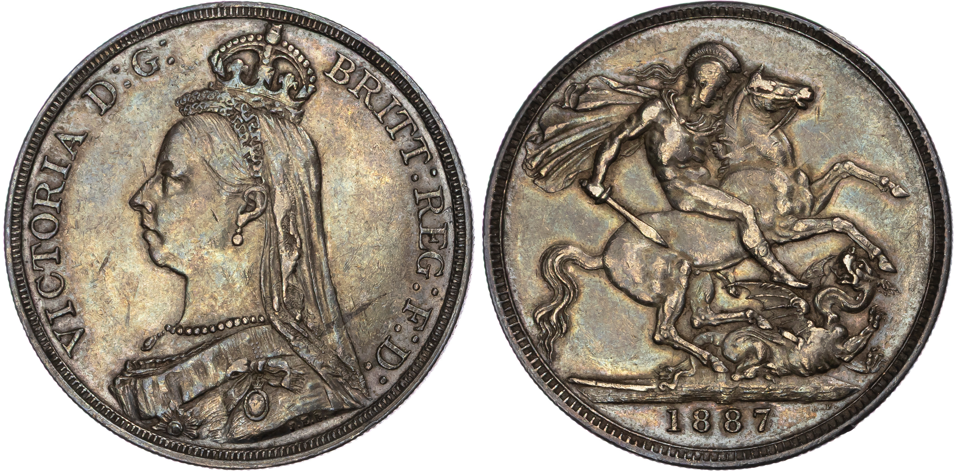 Victoria (1837-1901), Crown, 1887.