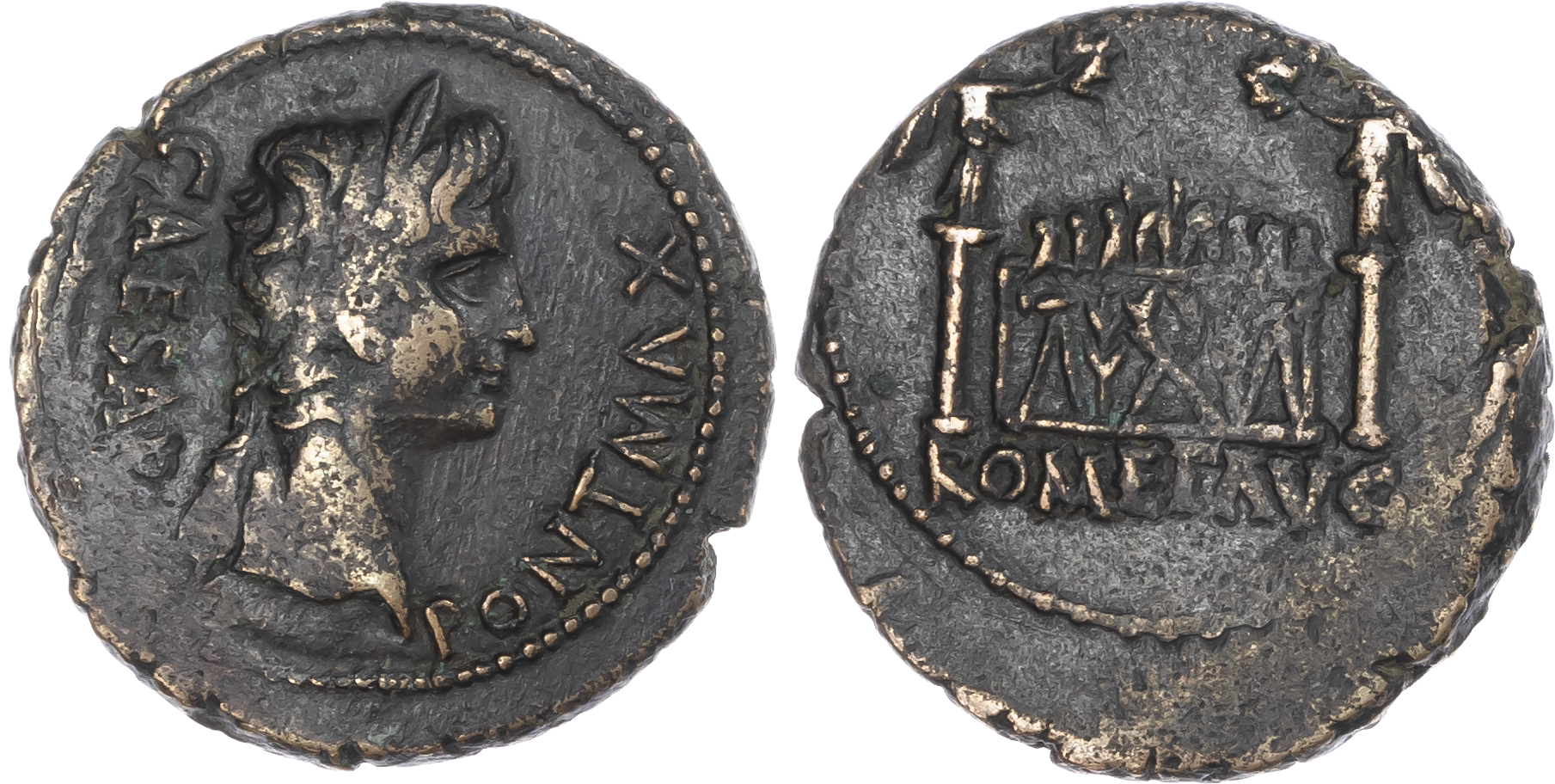 Augustus (27BC-14AD) AE As, Lugdunum, c.15-10 BC, 11.26g. 
