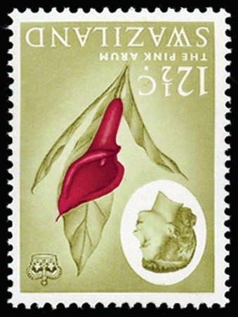 1962-66 12½c carmine and grey-olive, variety WMK INVERTED,...
