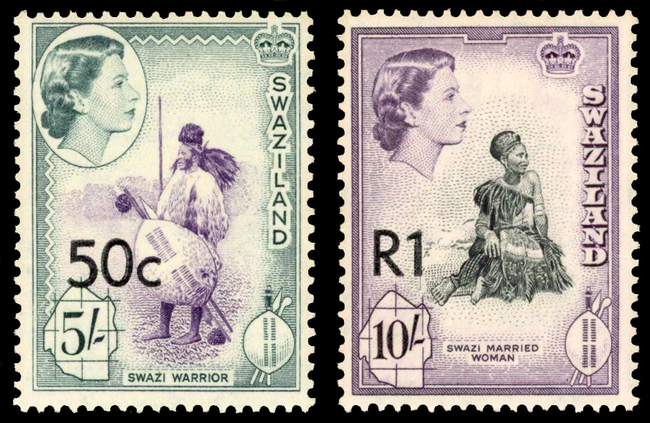 Swaziland SG 75b, 76b mint