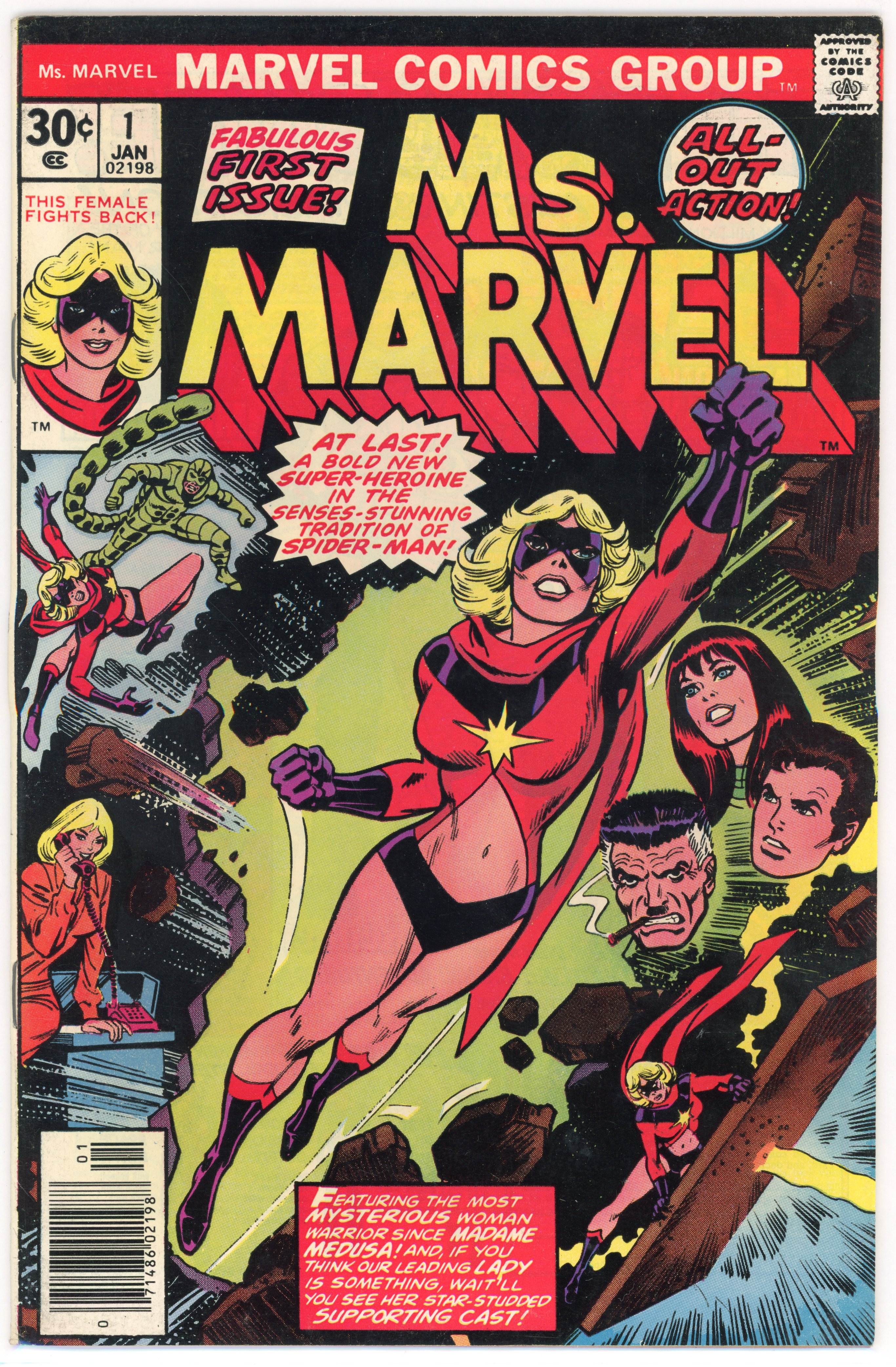 Ms. Marvel #1 (Marvel Comics, 1977) First appearance of Ms. Marvel
