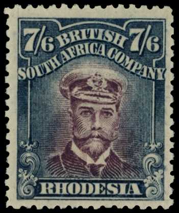 1917-20 7/6d Head Die IIIA, perf 15. Large...