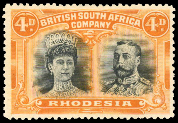 RSC A 4d grey-black and orange, #2 gash in ear mint