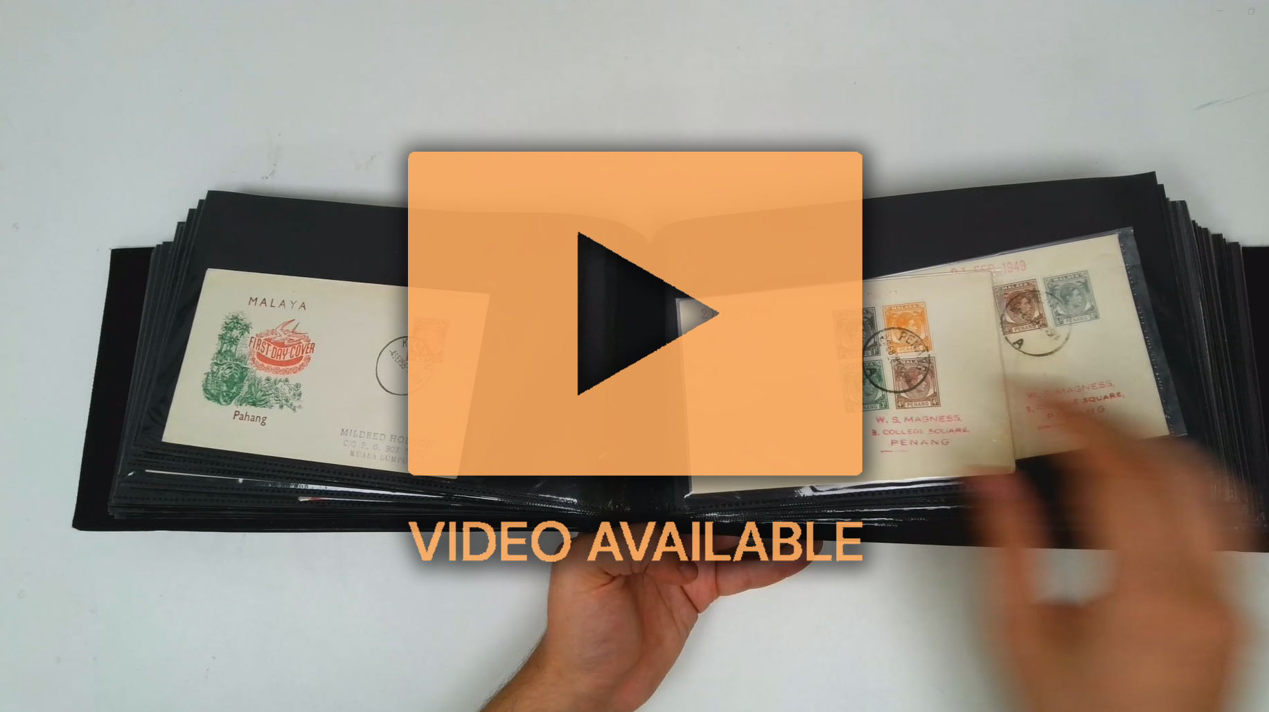 Malayan States 1948-62 definitive FDCs in cover album