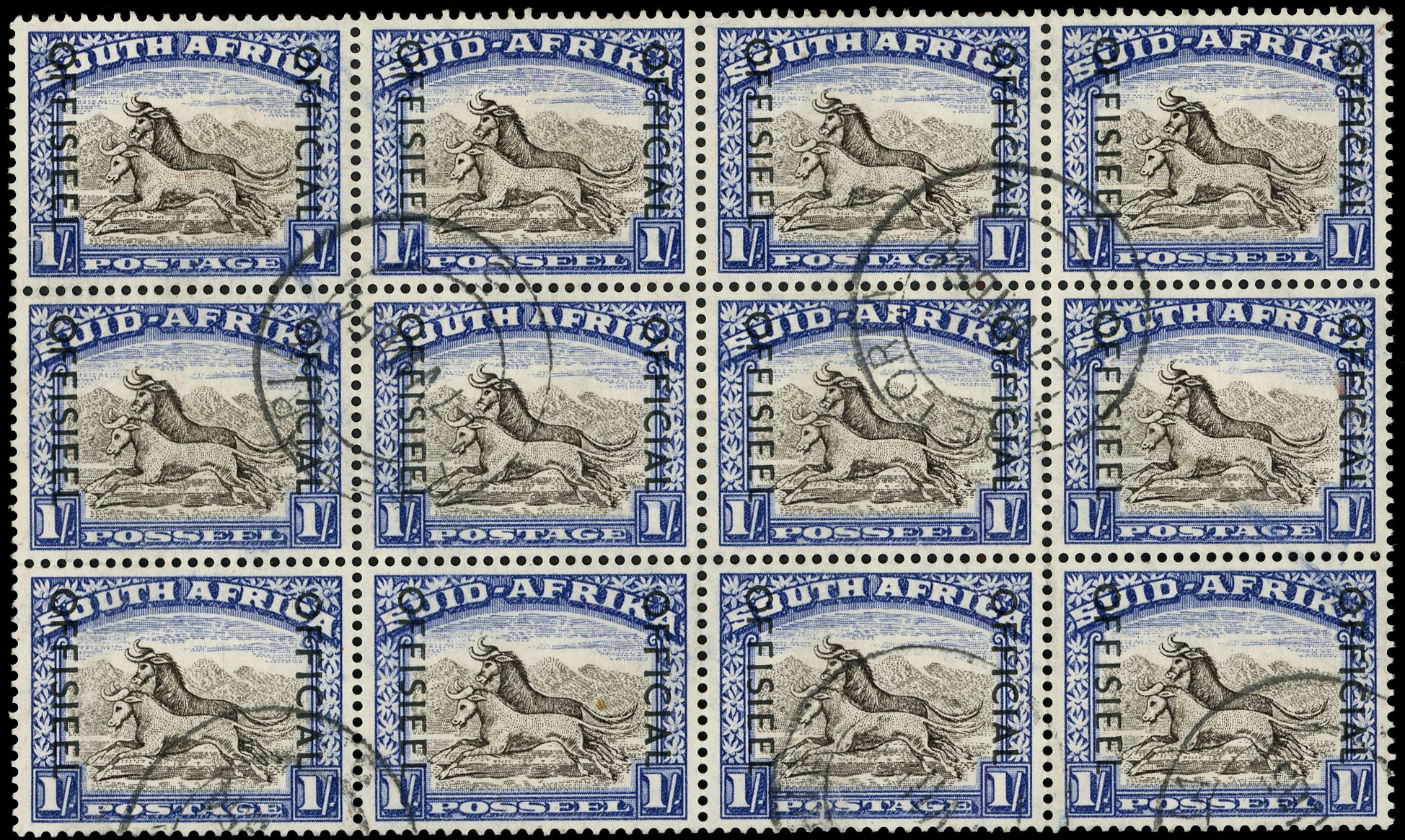 South Africa SG O47a block used