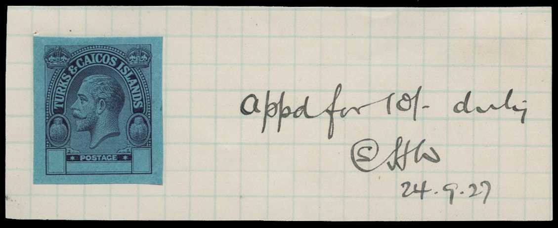 1927 (24 Sep) stamp size imperforate proof...