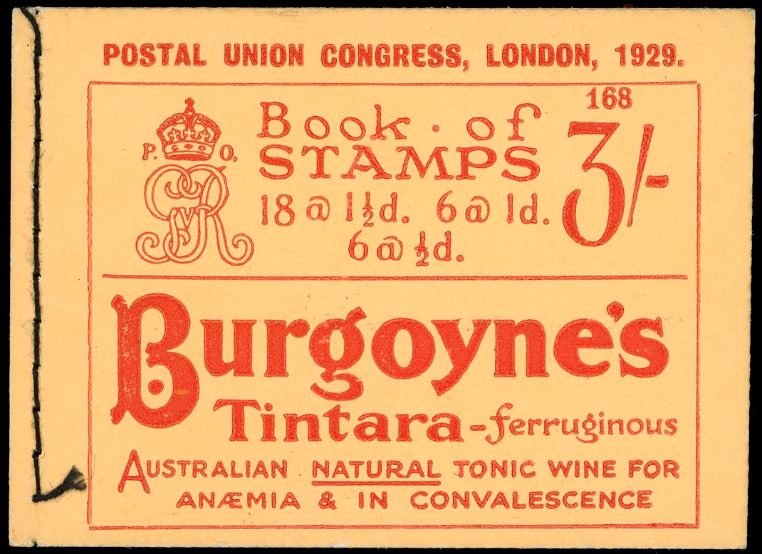 1929 (May) 3s. (Edition 168), red on buff cover