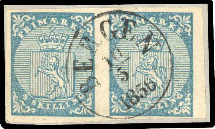 SG 1 used pair on piece 