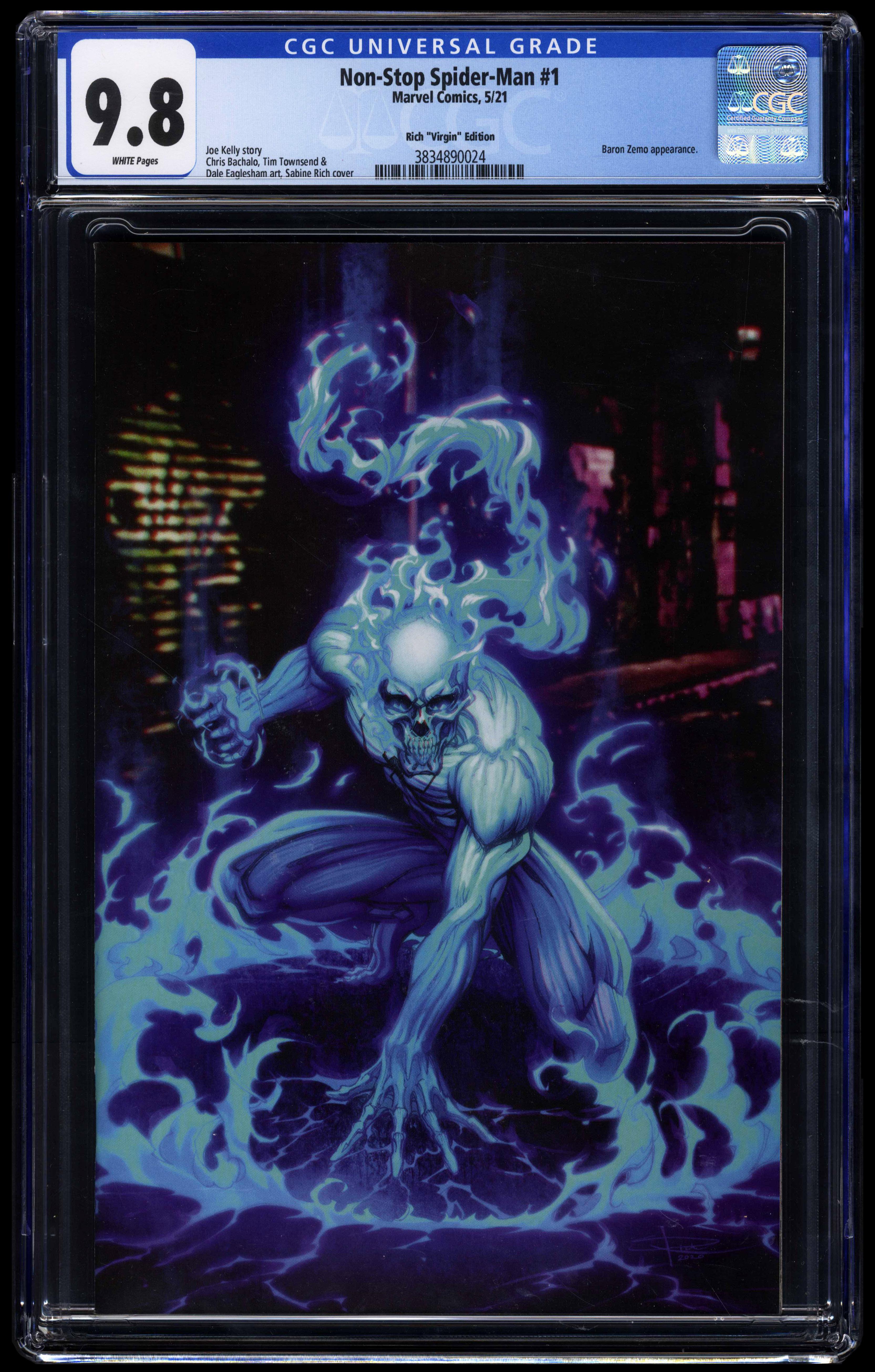 Non-Stop Spider-Man #1 (Marvel Comics 2021) CGC 9.8 virgin variant