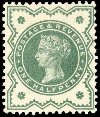 Great Britain SG 213var ½d colour trial 
