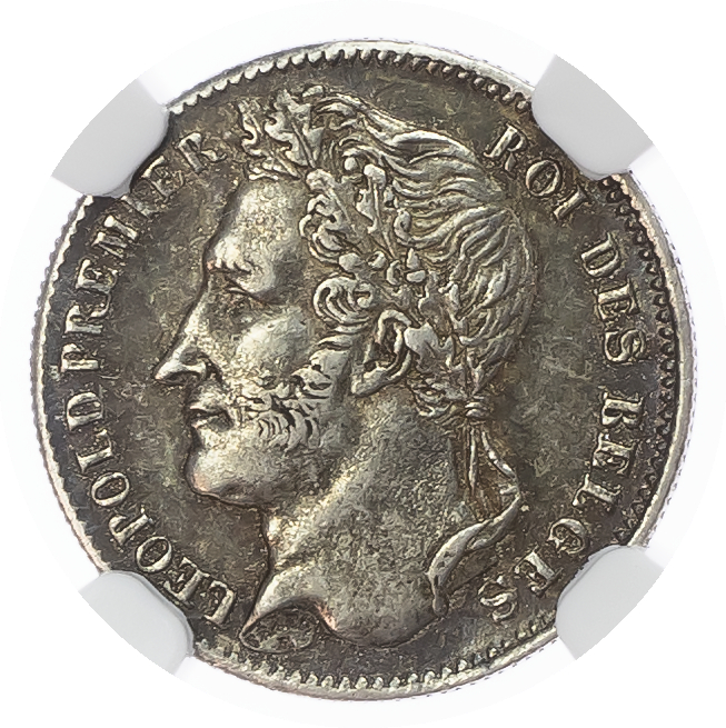 Belgium. Leopold I AR 1/4 Franc. 1843.