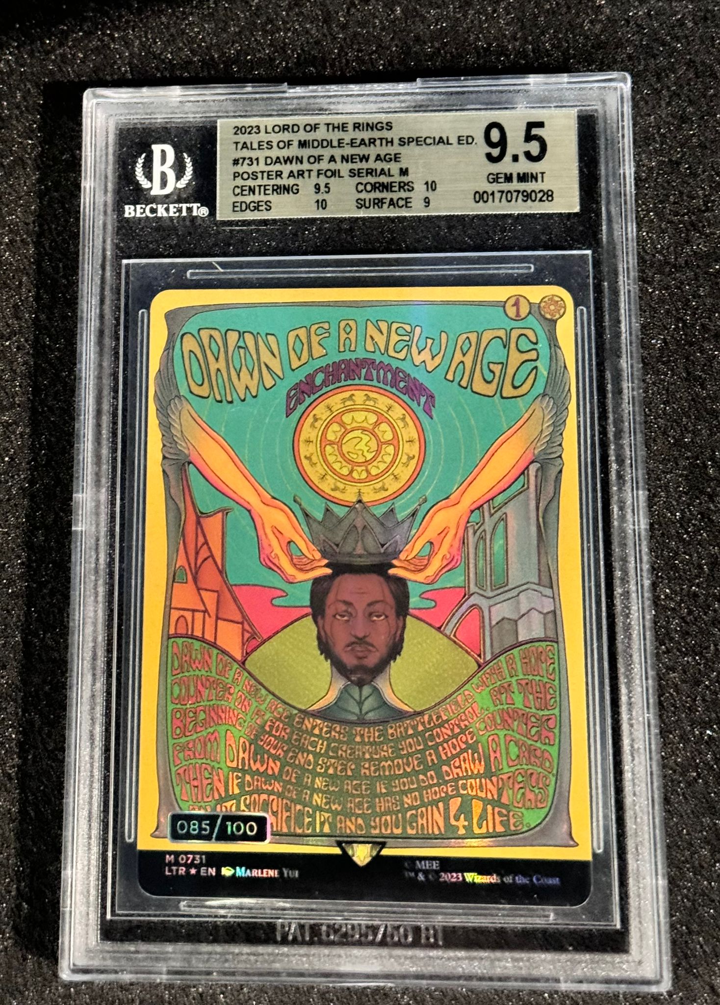 Magic The Gathering - Crown of a New Age - Serialized 85/100 - Beckett 9.5 Mint