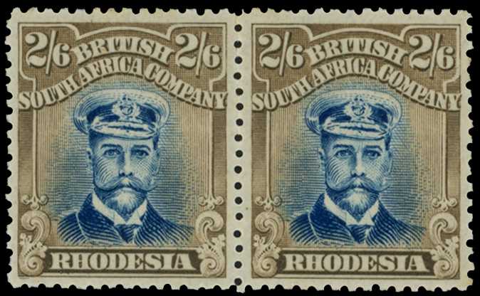 1918-21 2/6d Head Die IIIB, perf 14, toned...