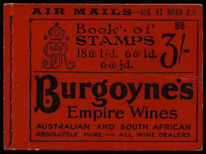 1925 (December) 3/- booklet (#88), a...