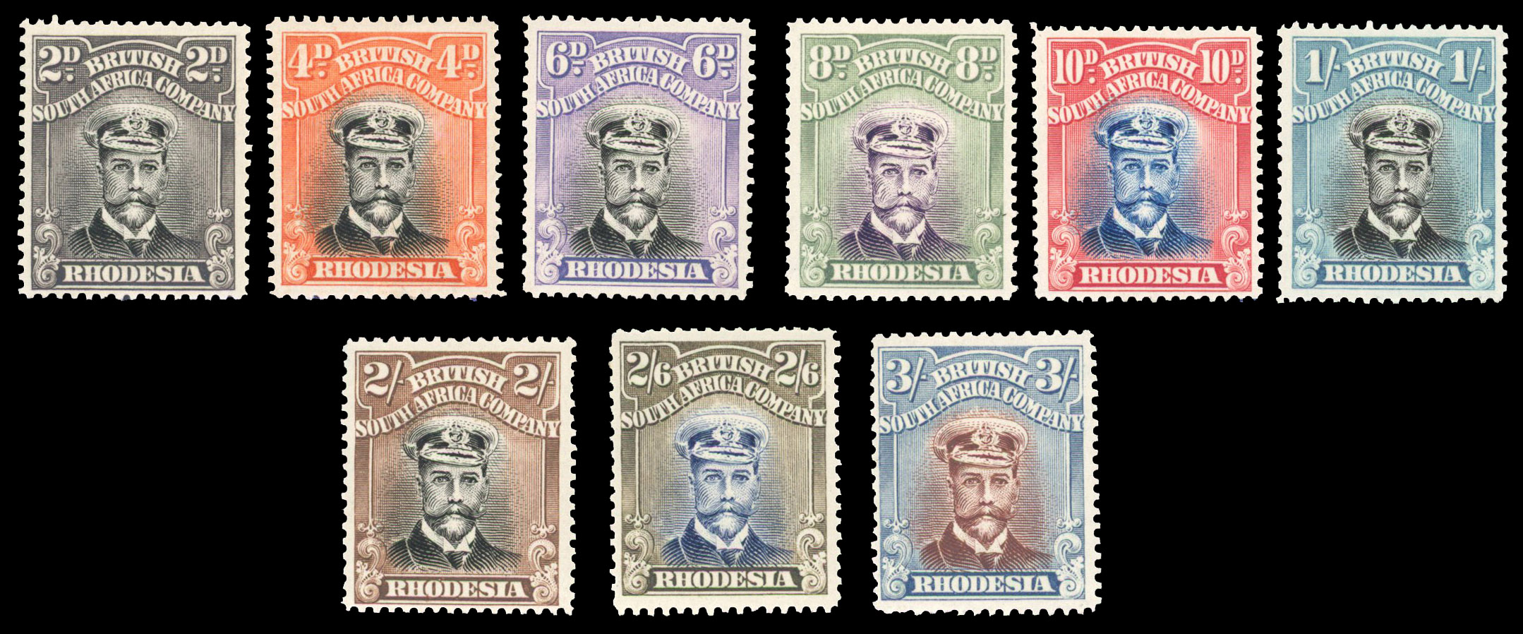 SG 312-20 Admirals short set to 3/- 