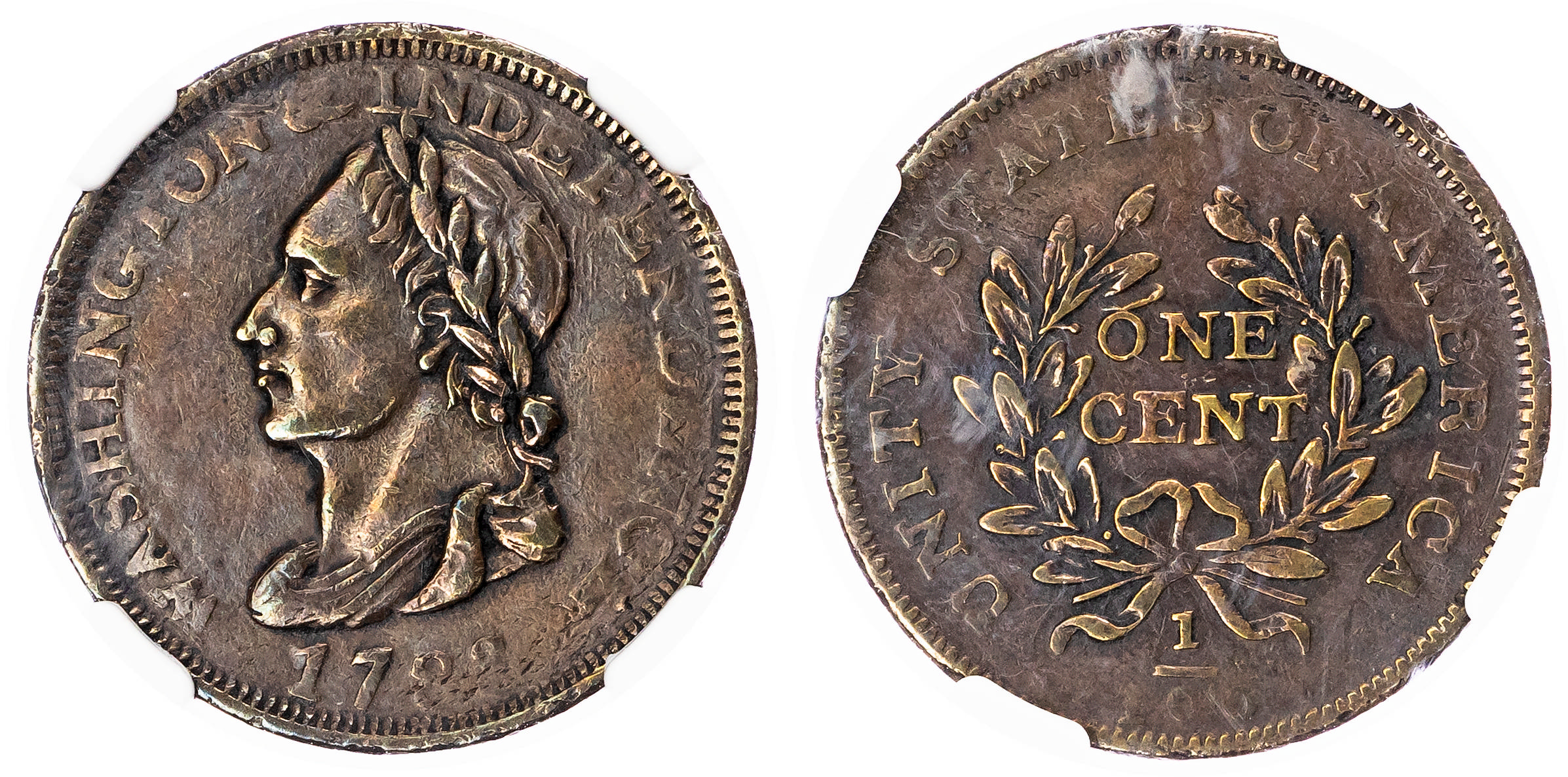 USA, Washington copper Cent, 1783 - XF 45