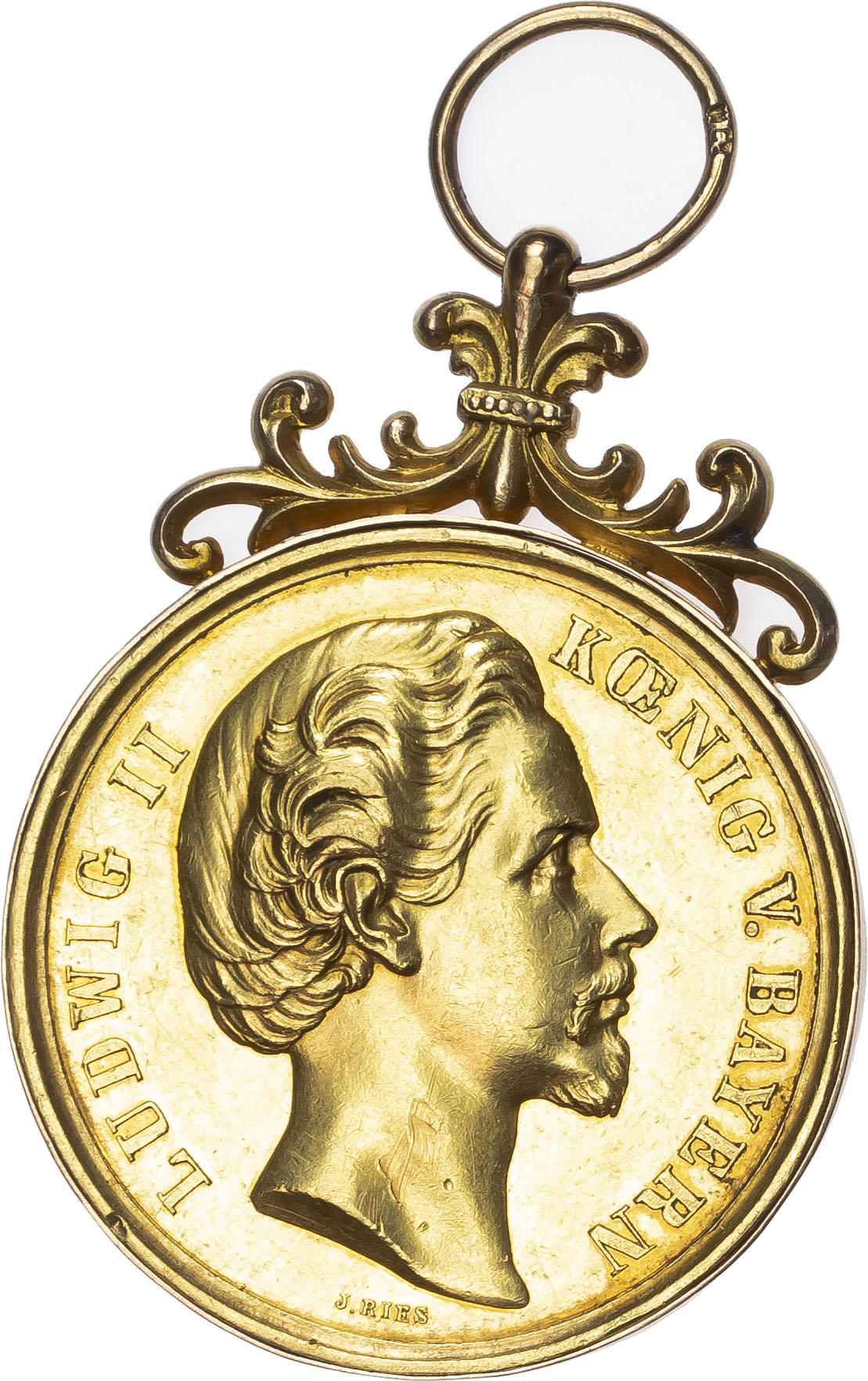 German States, Bavaria. Ludwig II AV Arts Medal. 1864-1886. 