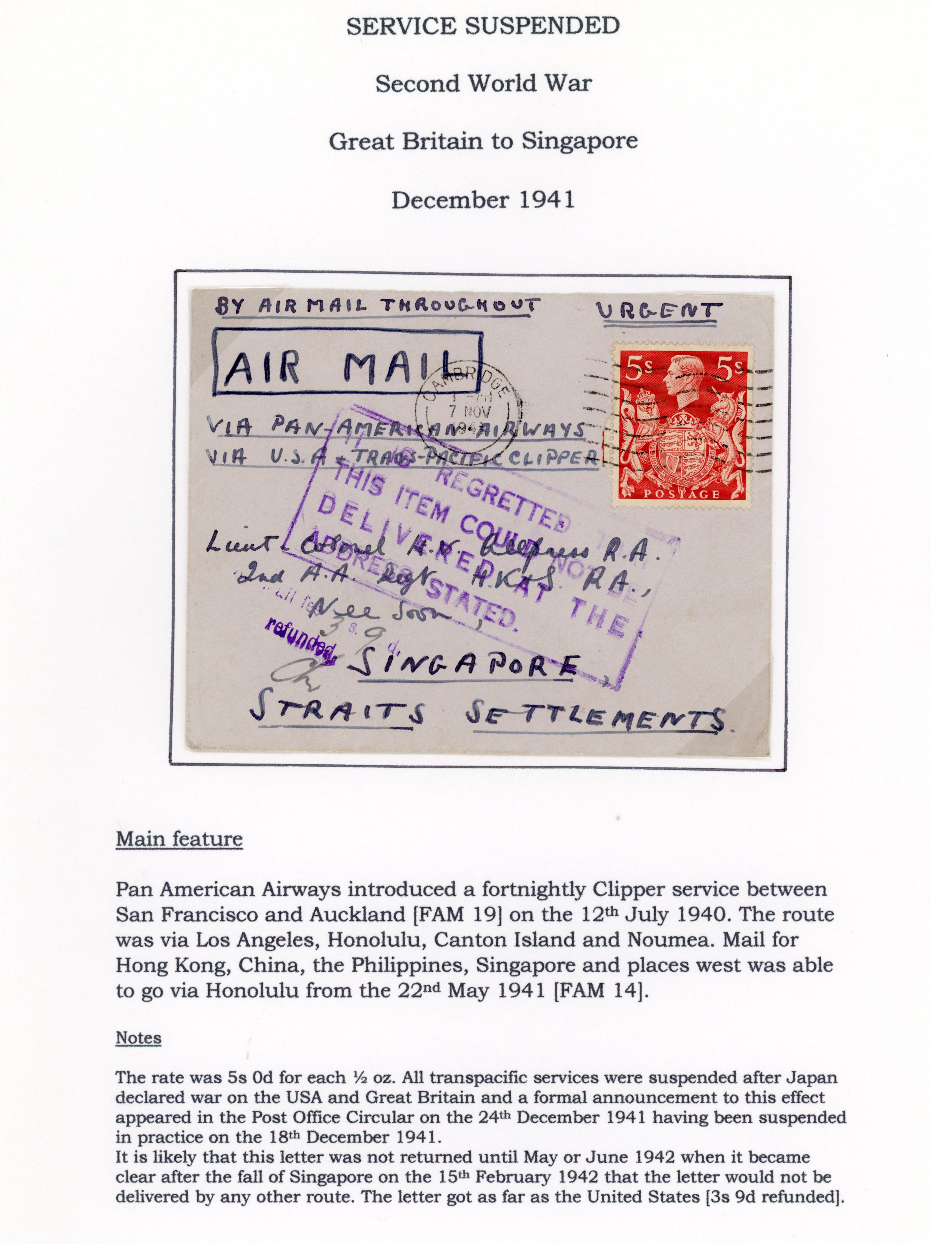 GB WW2 Service Suspended covers