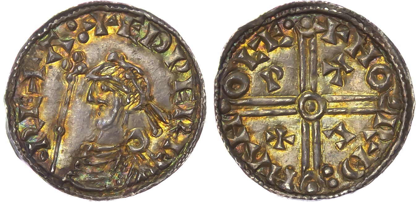 Edward the Confessor (1042-1066), AR Penny, PACX type (1042-1044), Lewes mint, Northman as moneyer.