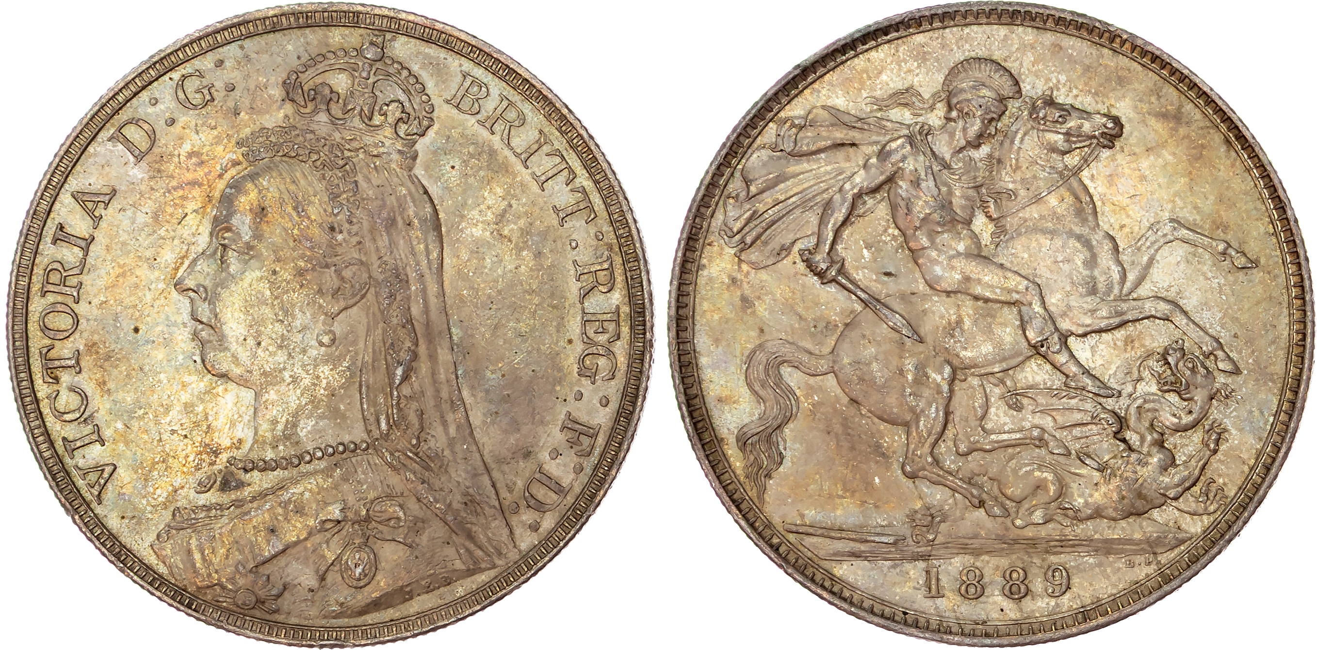 Victoria (1837-1901), Jubilee Coinage (1887-1893), AR Crown, 1889.