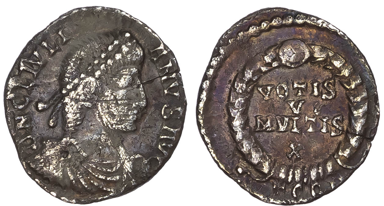 Julian II (AD 360-363) AR Siliqua, Arles, 3rd Offi cina, 1.54g.