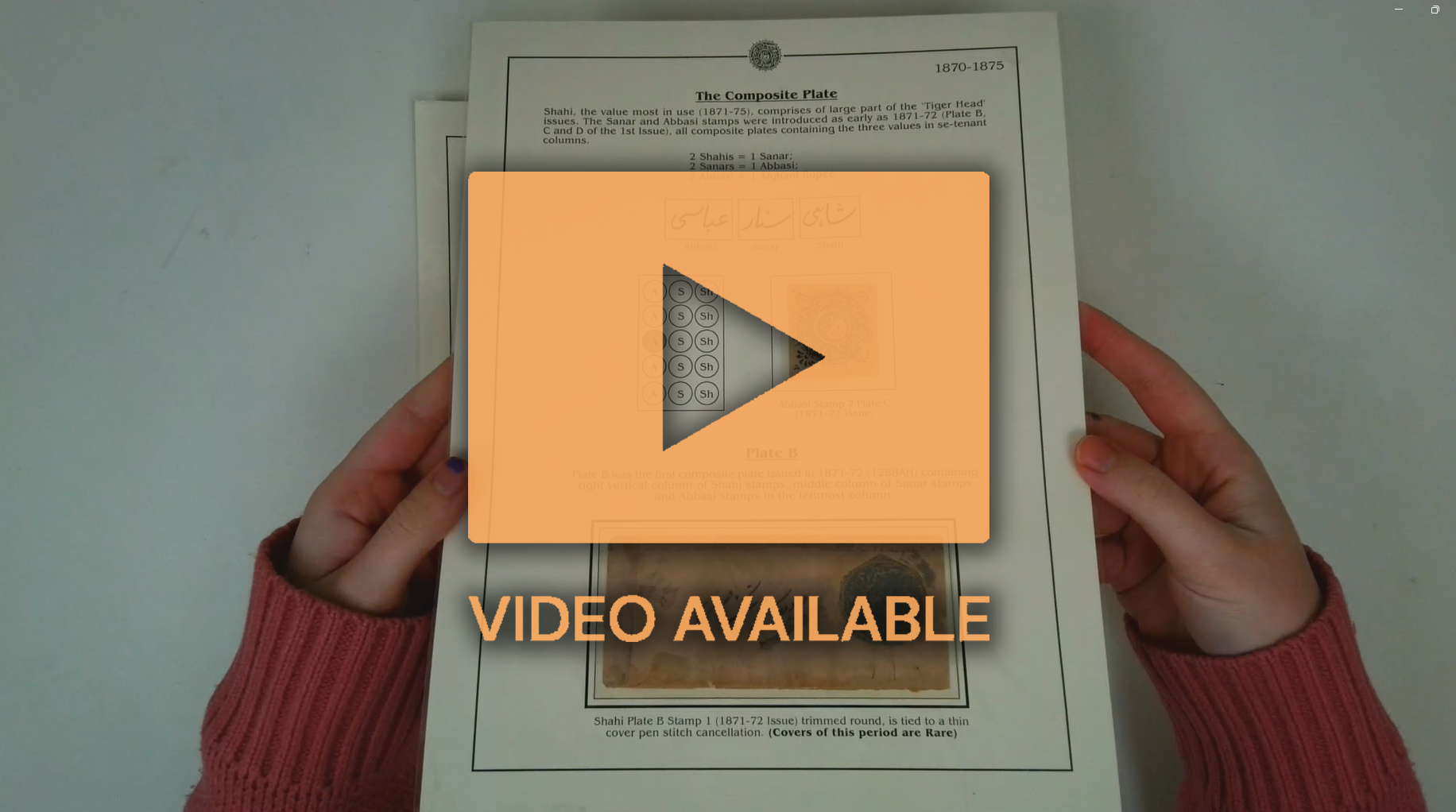 Afghanistan 1870-1890s display collection on pages