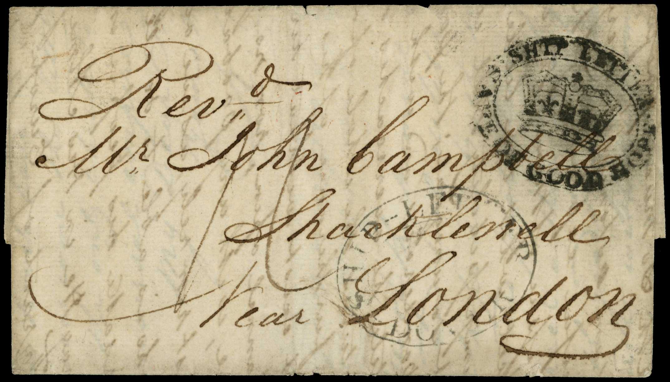 POSTAL HISTORY: 1819 entire letter to...