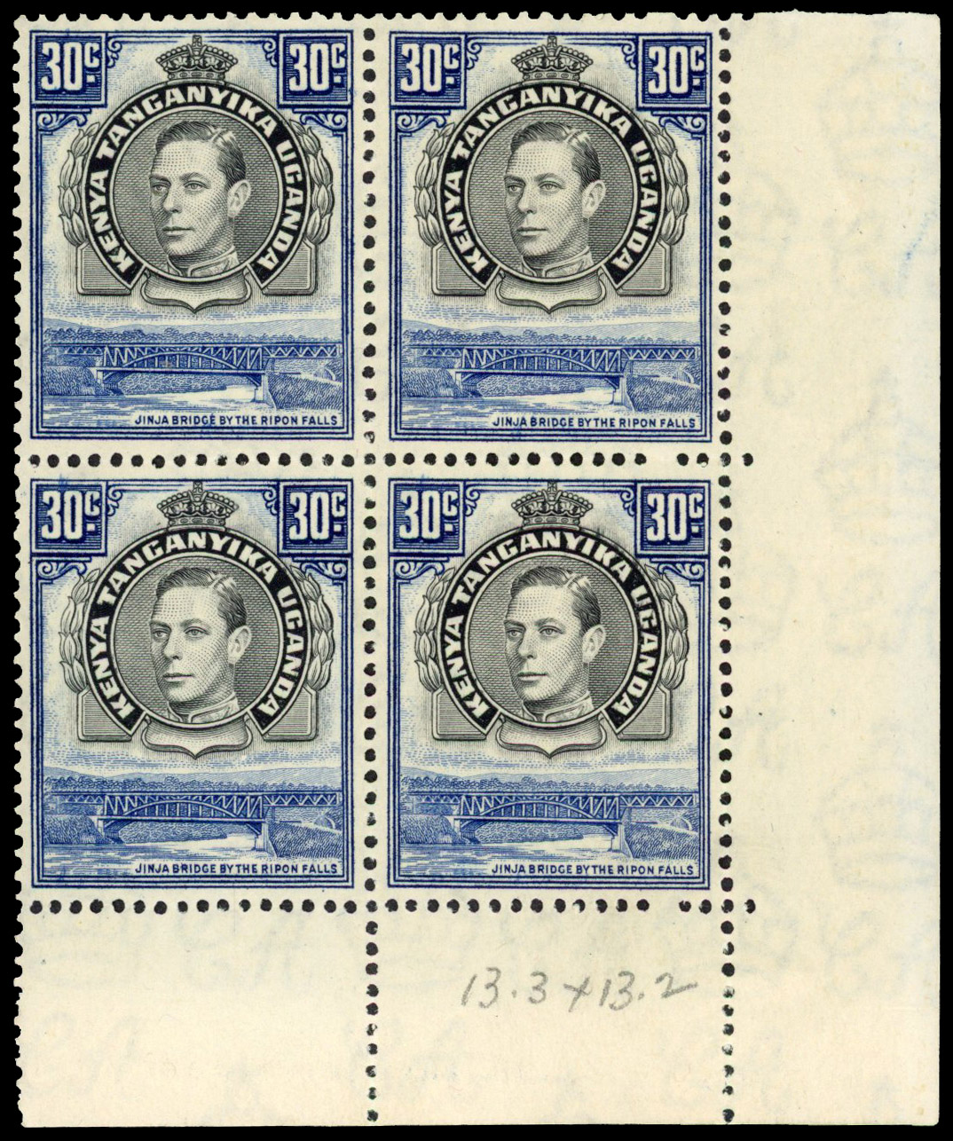 KUT SG 141 Plate block mint