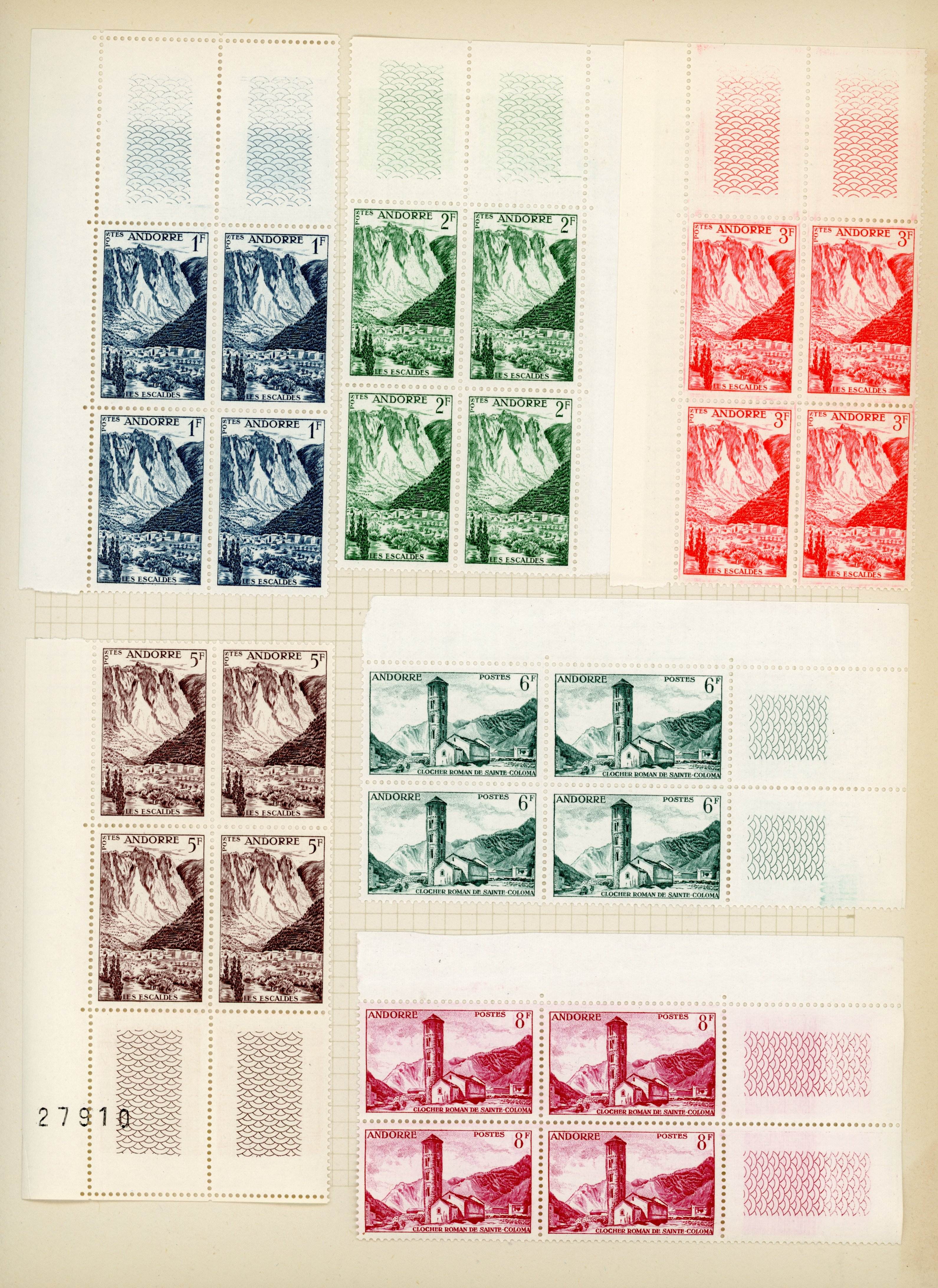Andorra French post offices mint collection