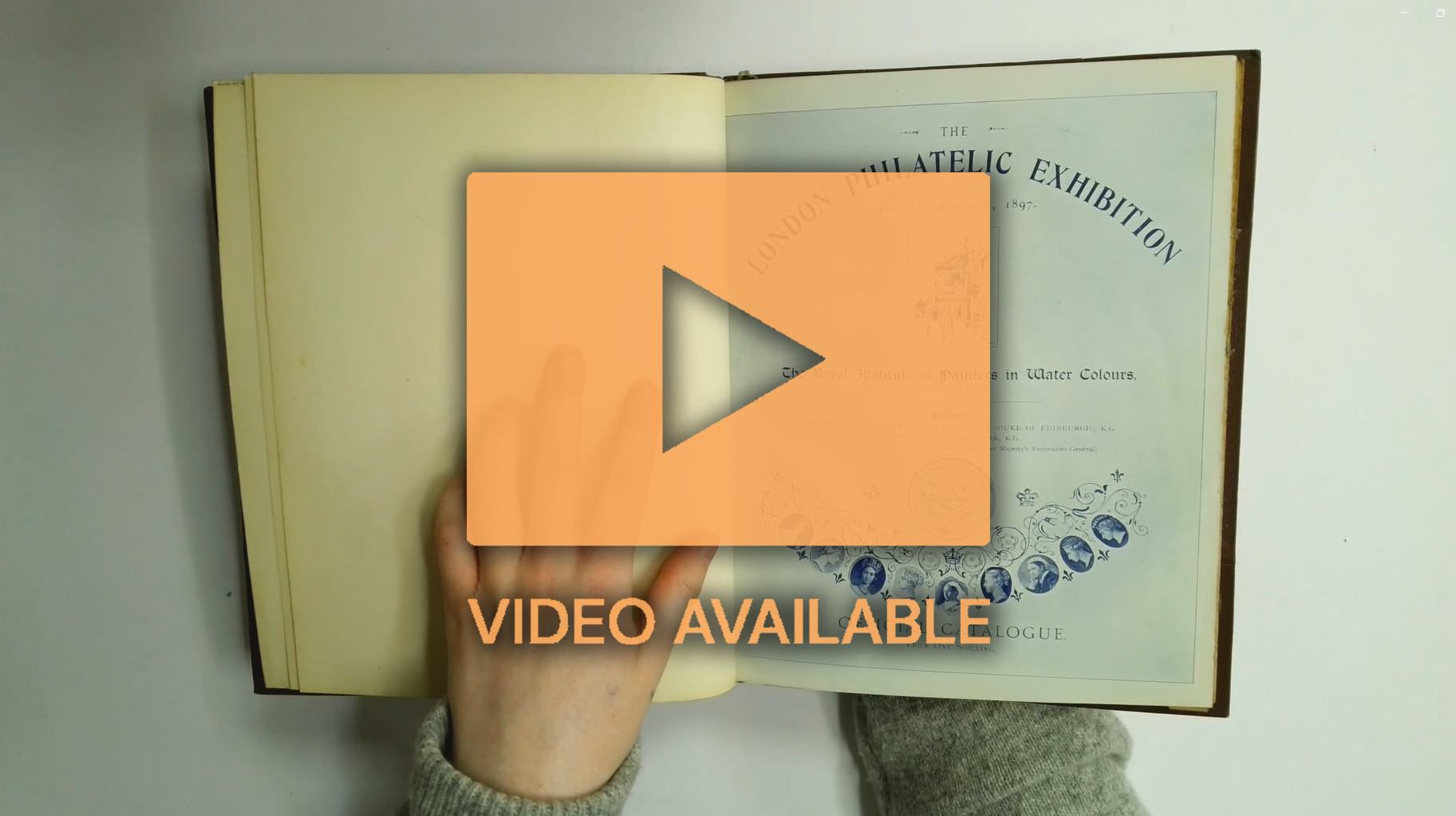 Literature 1897 London Philatelic Exhibition Official catalogue