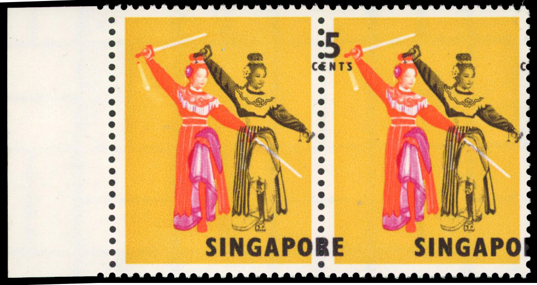 Singapore SG 103 var pair mint