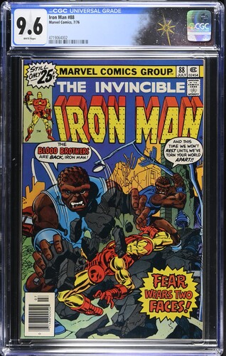 Iron Man #88 CGC 9.6 "Fear Wears Two Faces!" (Marvel Comics, 1976) White pages