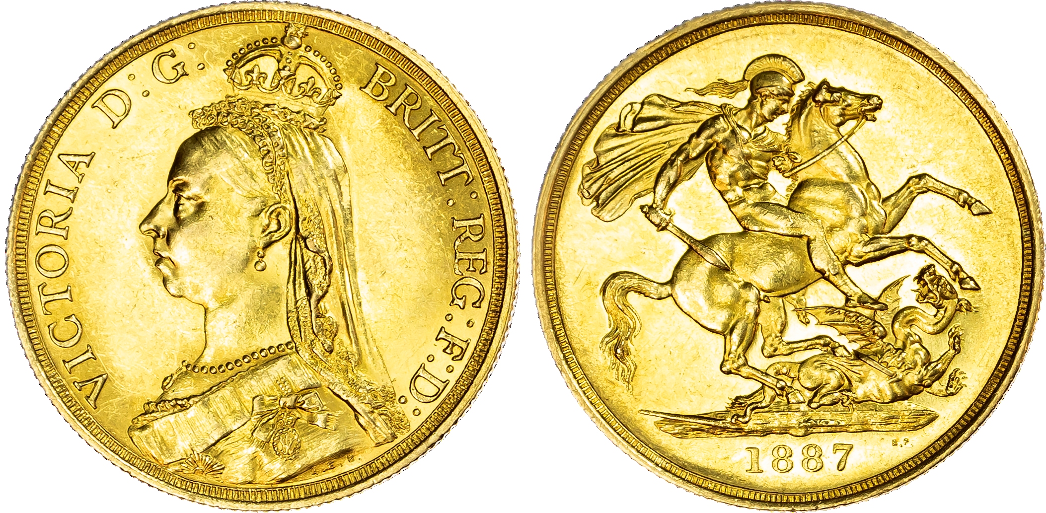 Victoria (1837-1901), Two-Pounds, 1887