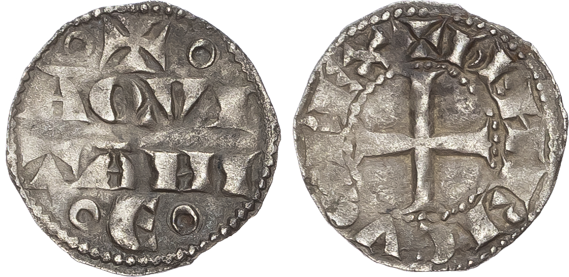 Anglo-Gallic. Aquitaine (Duchy). Henry I (II of England) Silver Denier (17mm/0.84gm). Bordeaux mint, 1154-1189. 