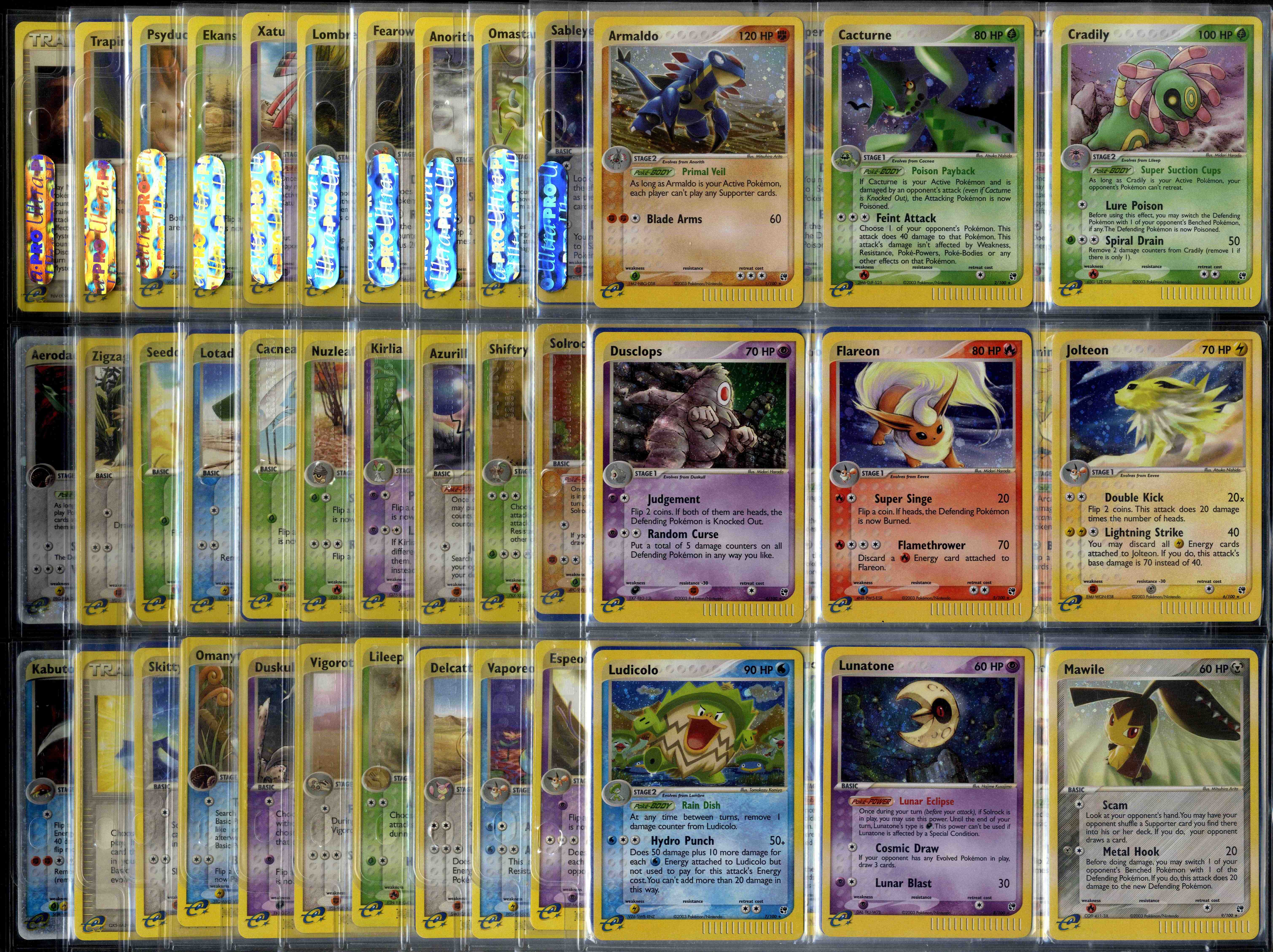 Complete EX Sandstorm Set - 100/100 - All EX & Holos. + Reverse Holos