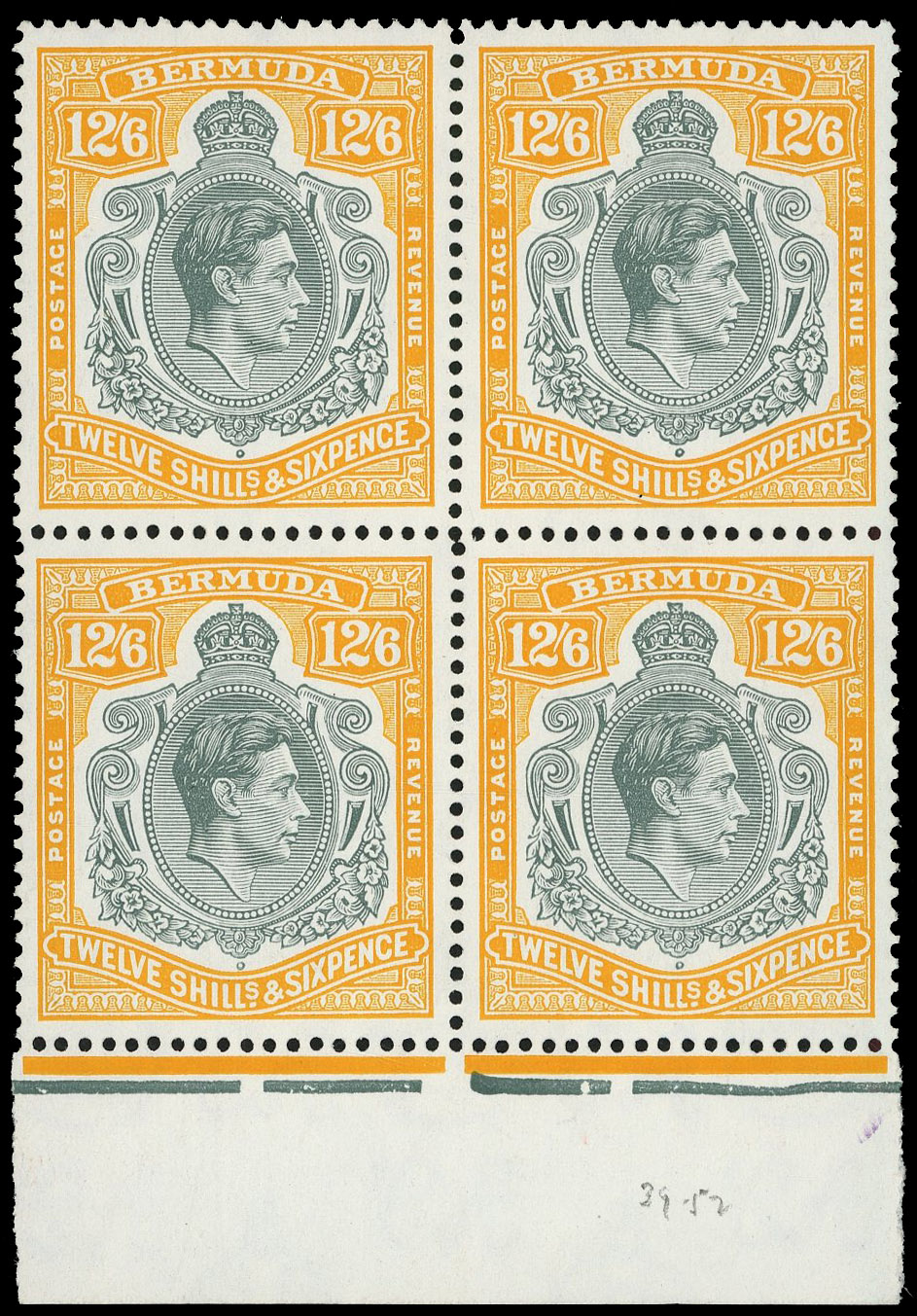 Bermuda SG 120e block mint