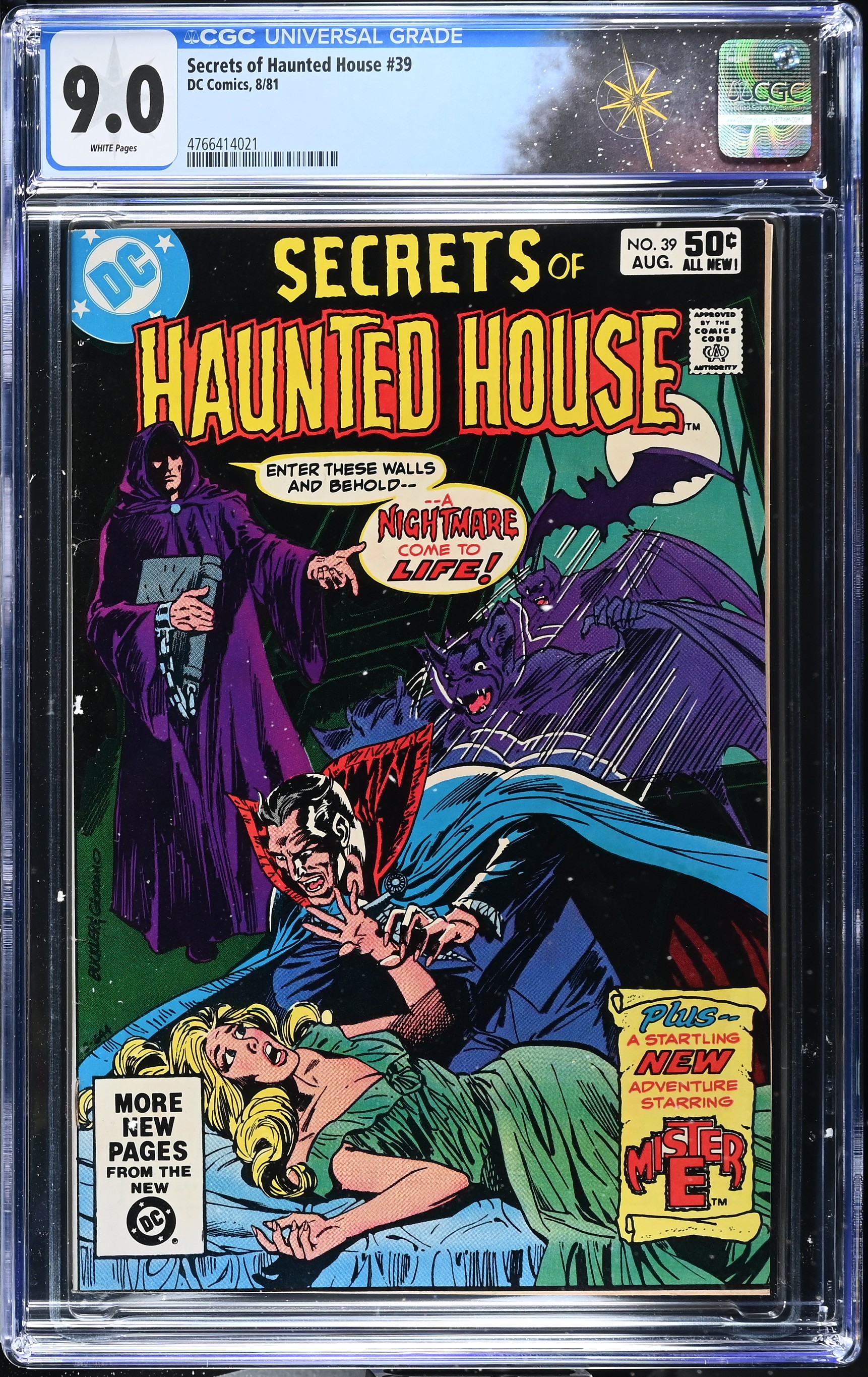 Secrets of Haunted House #39 CGC 9.0 Cover by Rich Buckler & Dick Giordano (DC Comics, 1981) White Pages