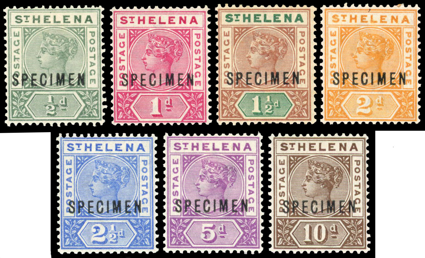 St Helena SG 46-52 Specimens