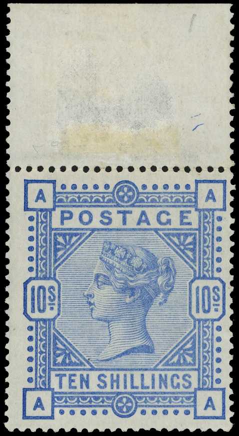 1883 wmk large Anchor 10/- ultramarine (AA)...