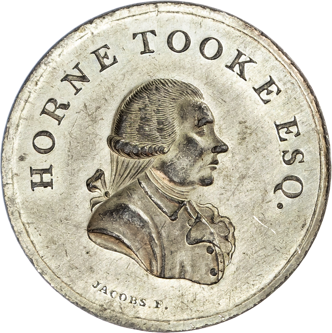 London - Holborn, Thomas Spence white-metal Halfpenny undated