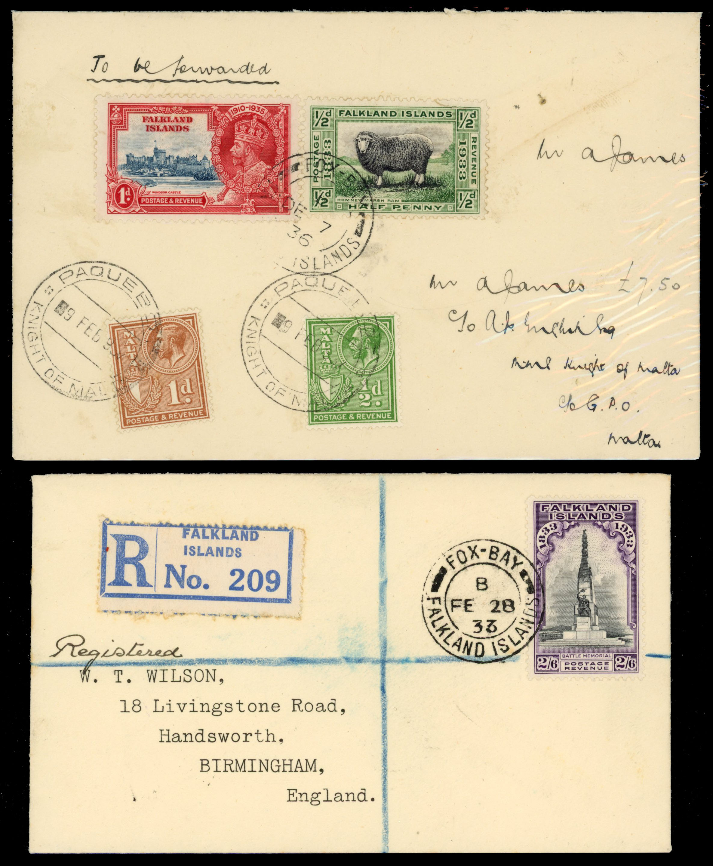 Falkland Islands postal history collection