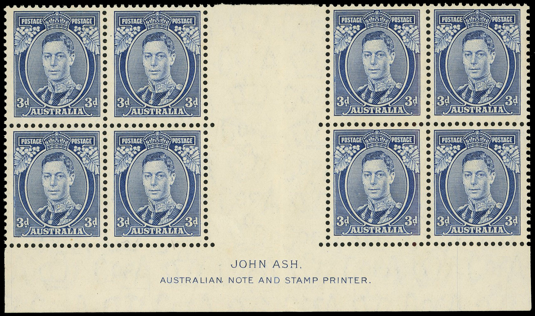 Australia SG 168 imprint block mint