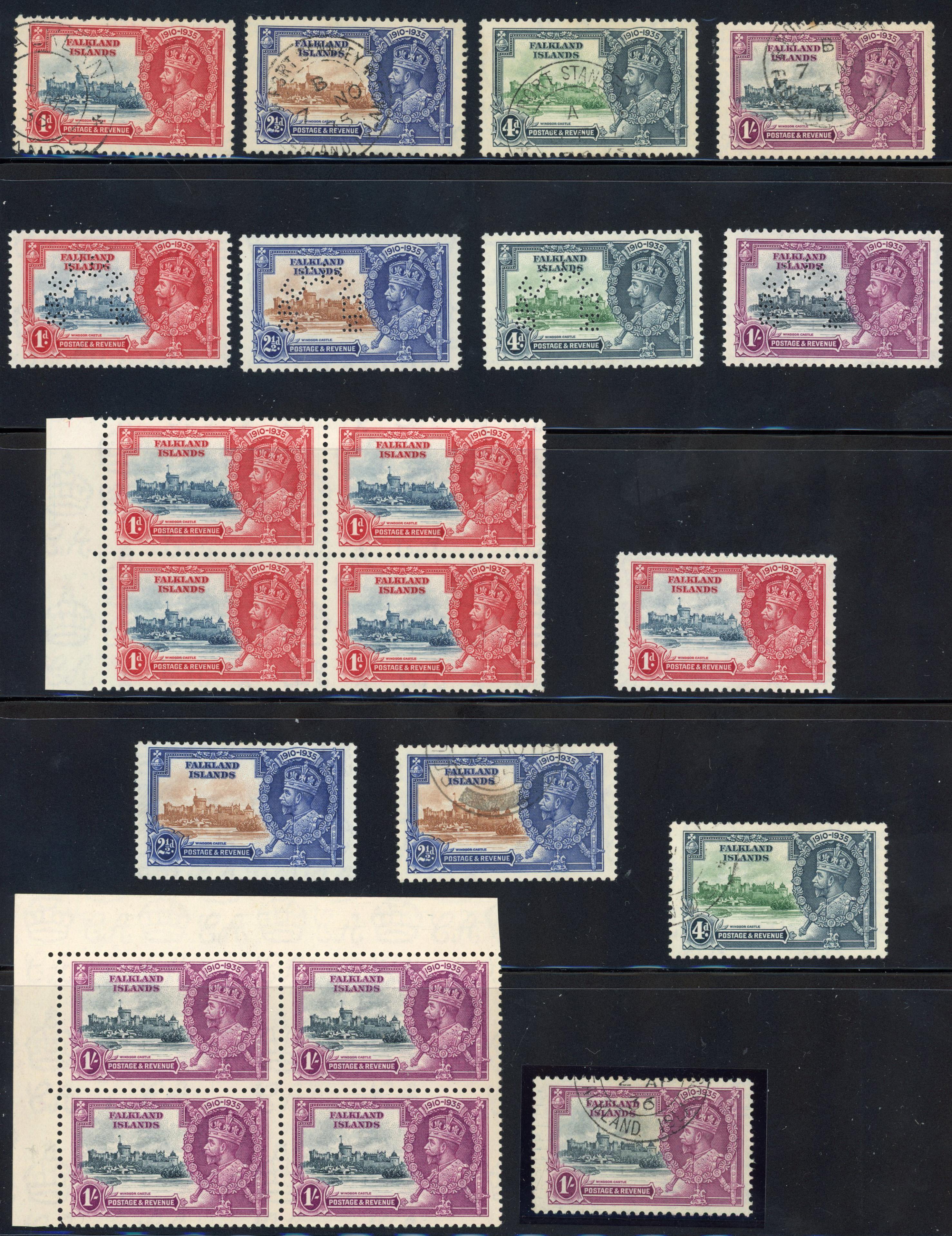 Falkland Islands 1935 Silver Jubilee  group