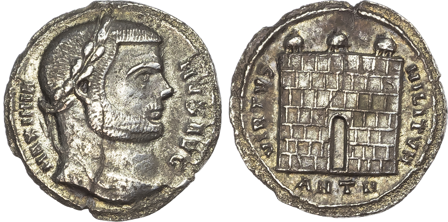 Maximian, First Reign (AD 286-305) AR Argenteus, Antioch, AD 297, 2.83g.