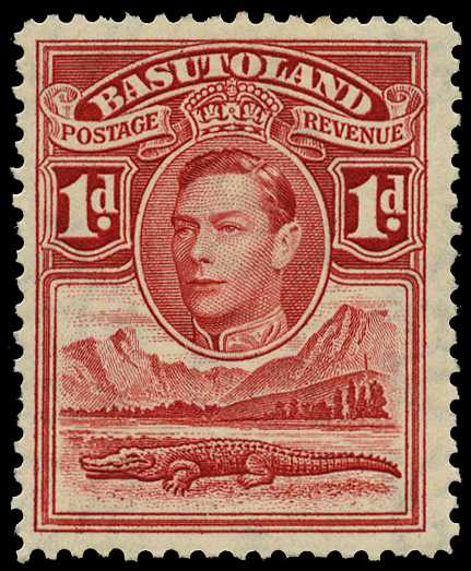 1938 1d scarlet with R2/4 tower...