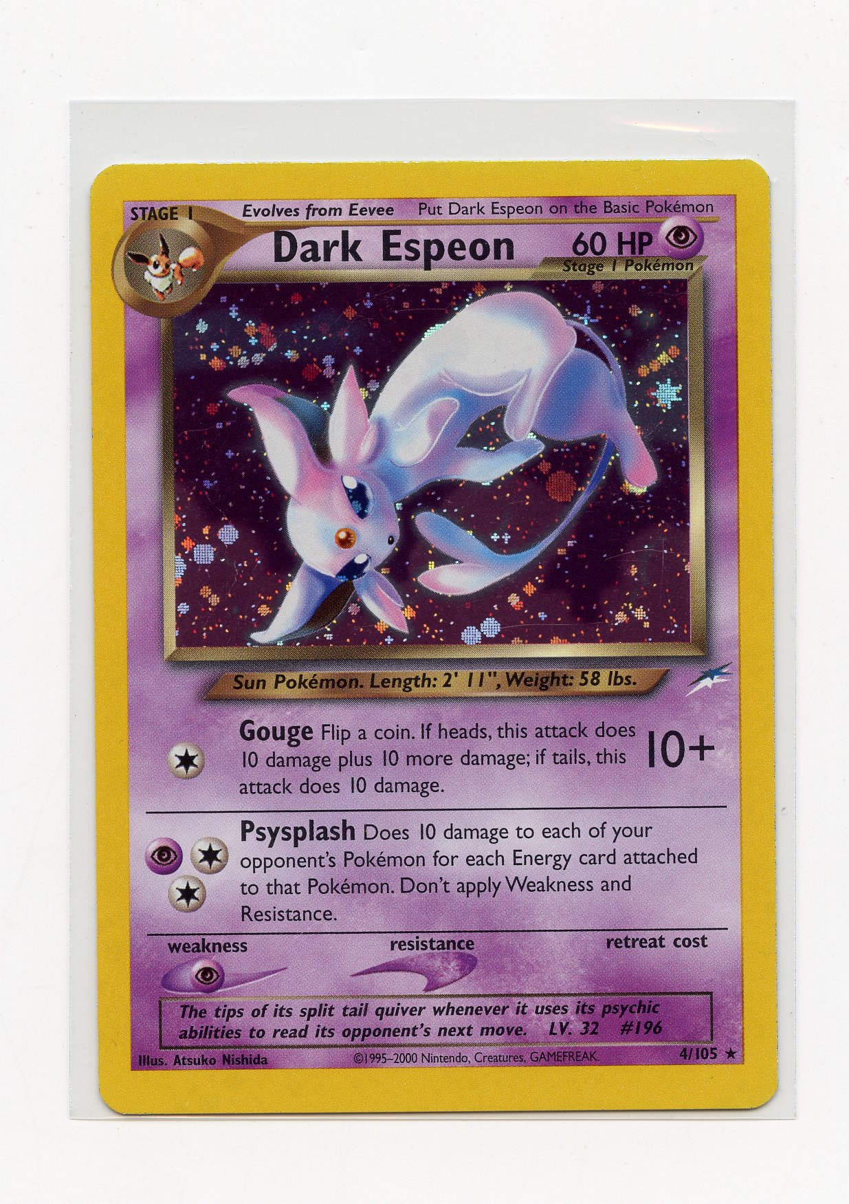 Dark Espeon #4 Holo Neo Destiny - LP
