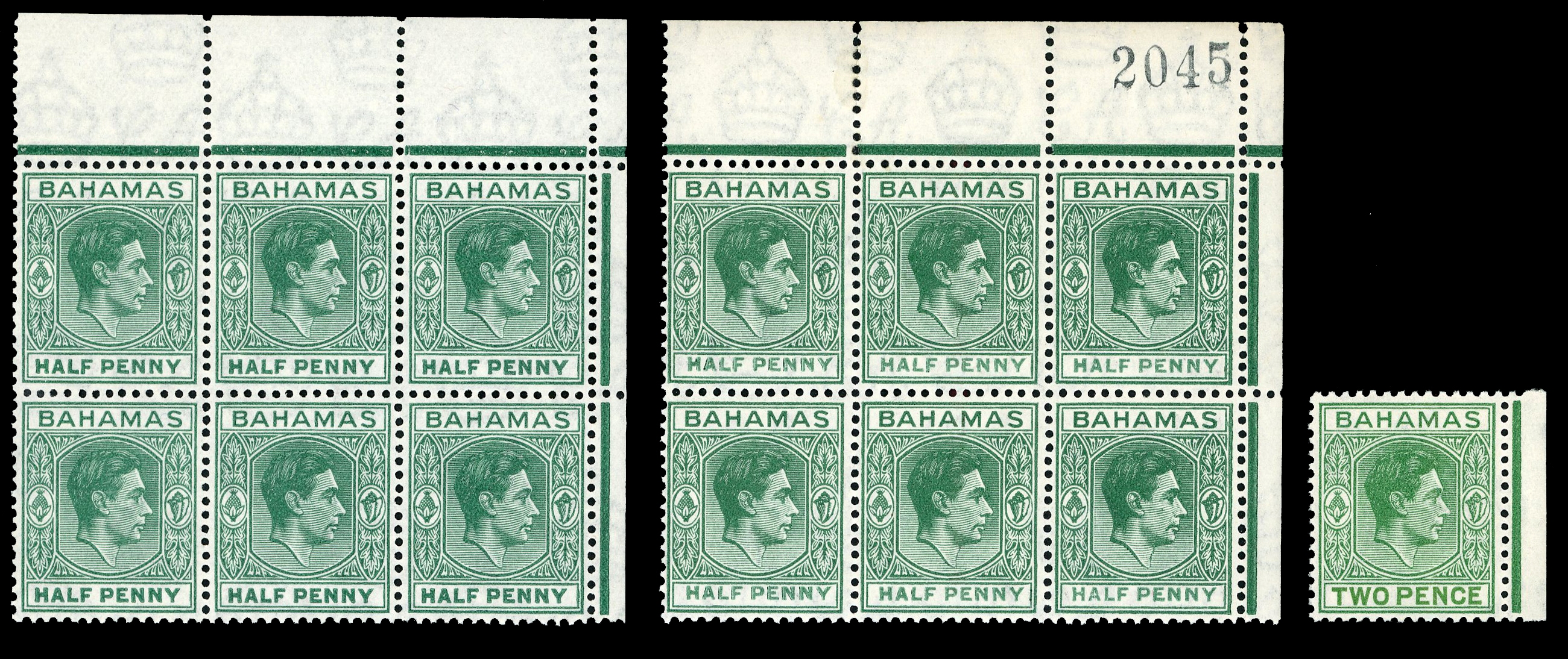 Bahamas SG 149d blocks mint