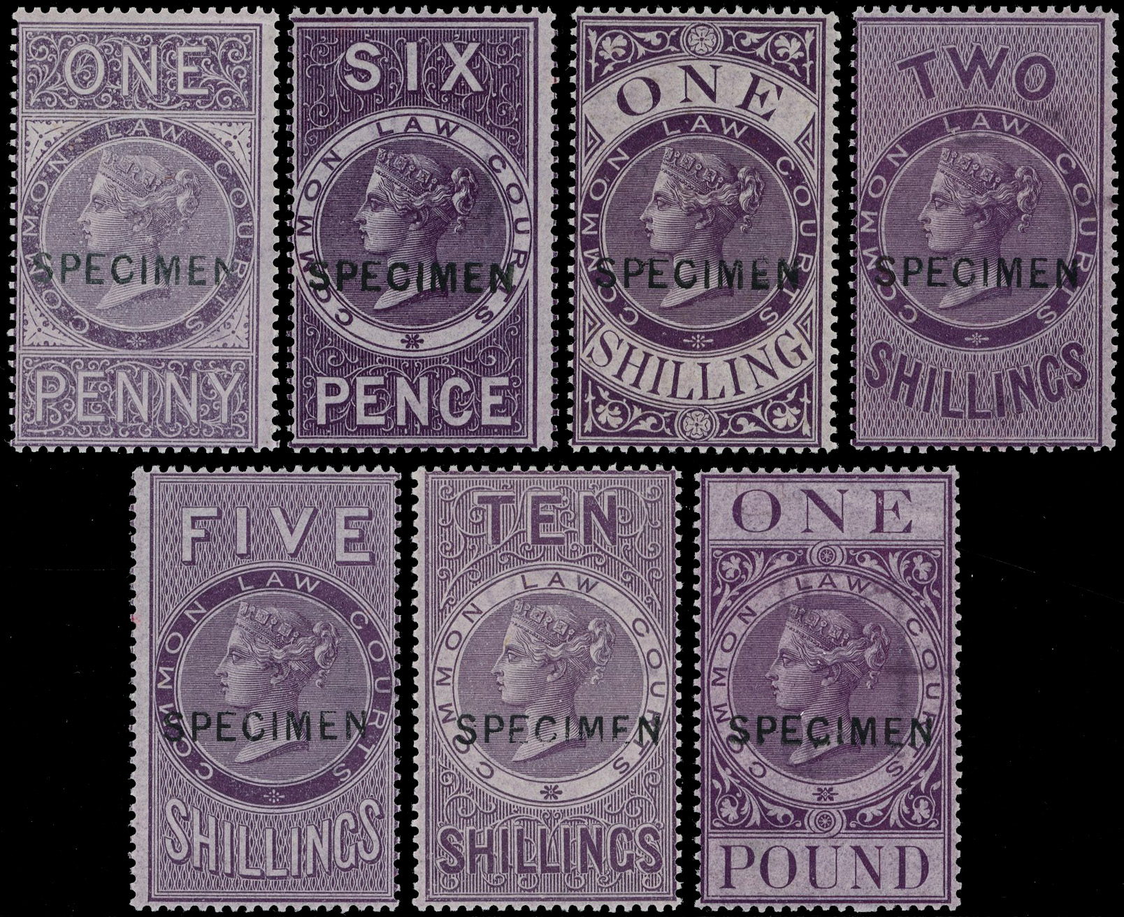 GB Common Law Courts Specimen set of 7