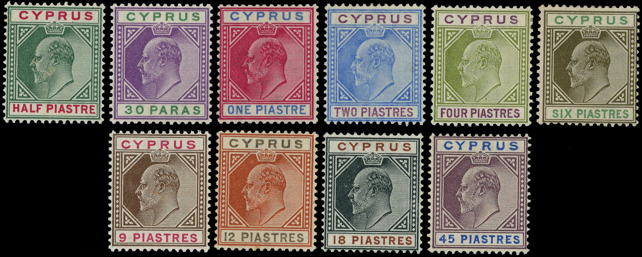 Cyprus SG 50-59 mint